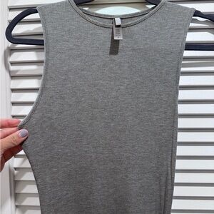Gray Sleeveless Skims dress